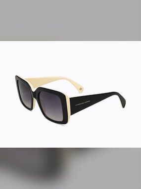 Black and Cream Square Sunglasses Carolina lemkee
